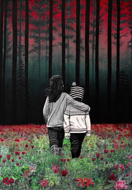 TOGETHER WE'LL GET THERE 绘画, 39.4x27.6 in