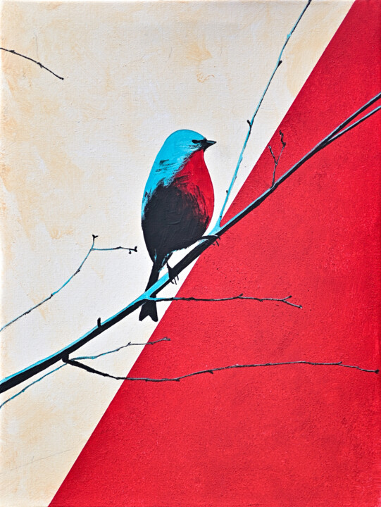 Robin 绘画, 15.8x11.8 in