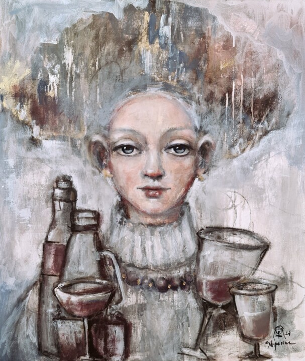 Время глинтвейна 绘画, 27.6x23.6 in