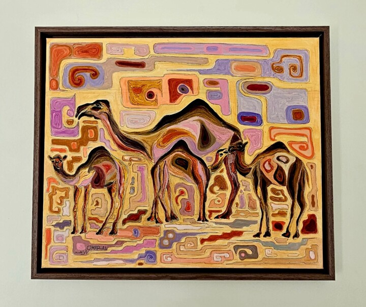 The beauty of camels 2 绘画, 21.7x25.6 in