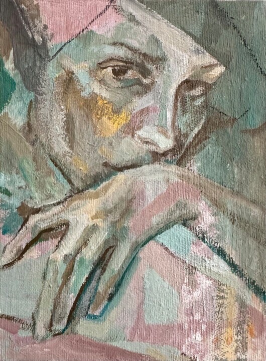 绘画,  7.9x5.9 in 