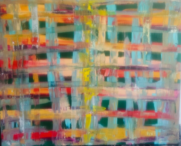 Warrior lines 6 绘画, 25.6x31.9 in