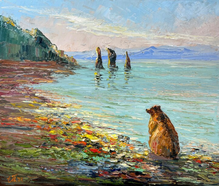 "Four brothers" başlıklı Tablo Evgeniya Polyudova tarafından, Orijinal sanat, Petrol