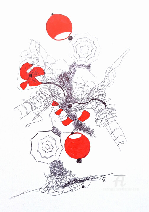 Schwarz-Rot Nr. 5 图画, 16.5x11.7 in