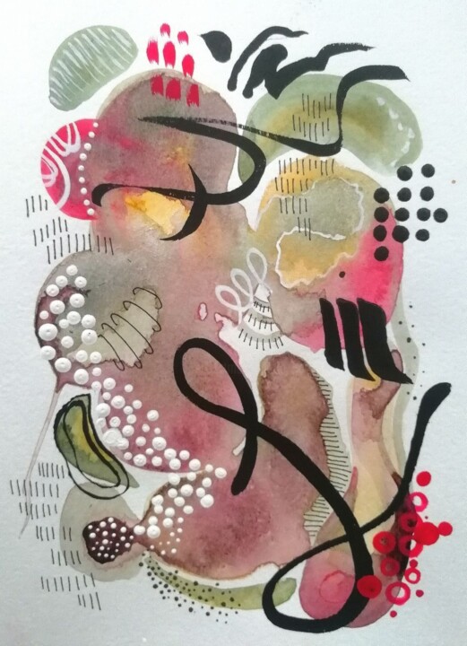 绘画,  7.9x5.9 in 
