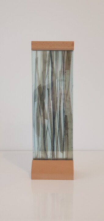 Lignes noires 雕塑, 12.6x3.9 in