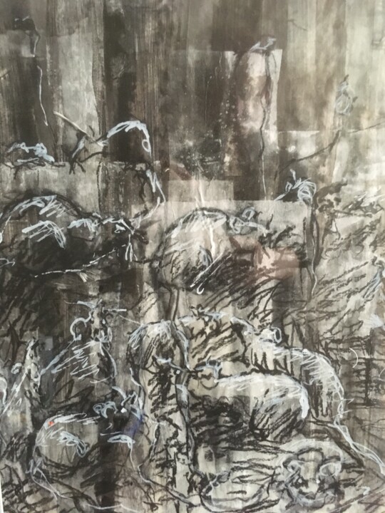 Ville de rats 绘画, 23.6x19.7 in