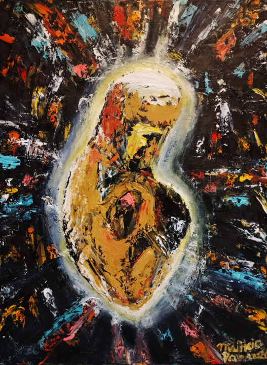 Pittura intitolato "Born again" da Mauricio Palma, Opera d'arte originale, Olio