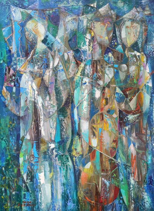 ORCHESTRA OF THE IMAGINATION 绘画, 27.6x19.7 in