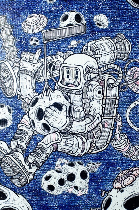 Space 绘画, 31.5x19.7 in