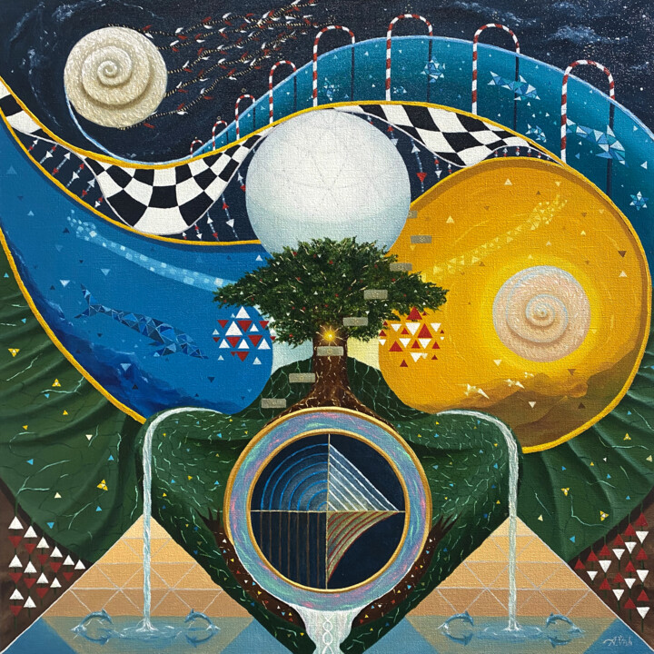 Healing 绘画, 31.5x31.5 in