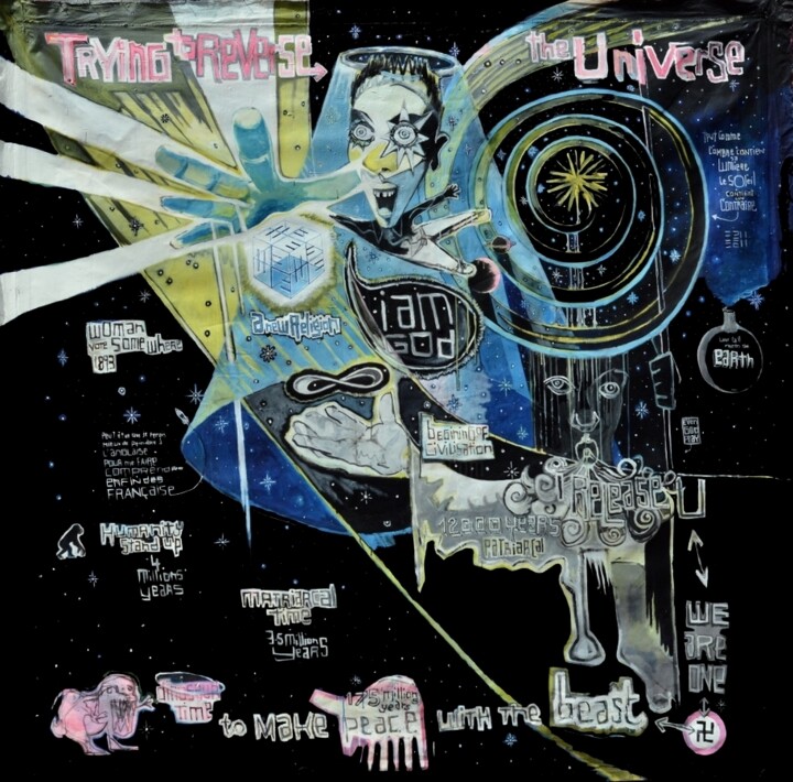 I am God 绘画, 98.4x98.4 in