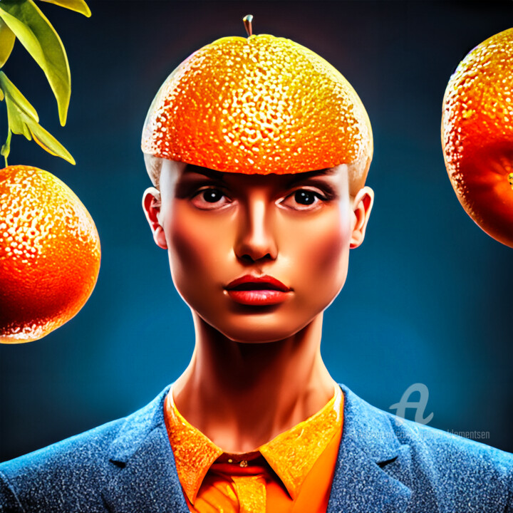 Arte digital titulada ""MISS ORANGE COUNTY…" por Morten Klementsen, Obra de arte original, Pintura Digital