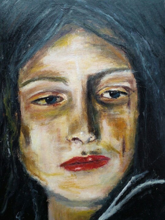 Miriam 绘画, 16.5x11.8 in