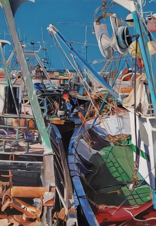 Meli Melo Schilderij, 39,4x27,6 in