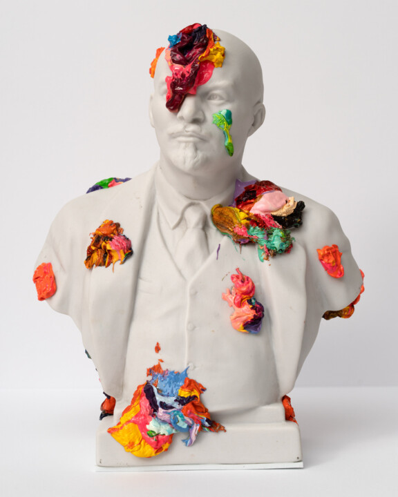 Recycled Lenin #6 雕塑, 7.3x5.7 in