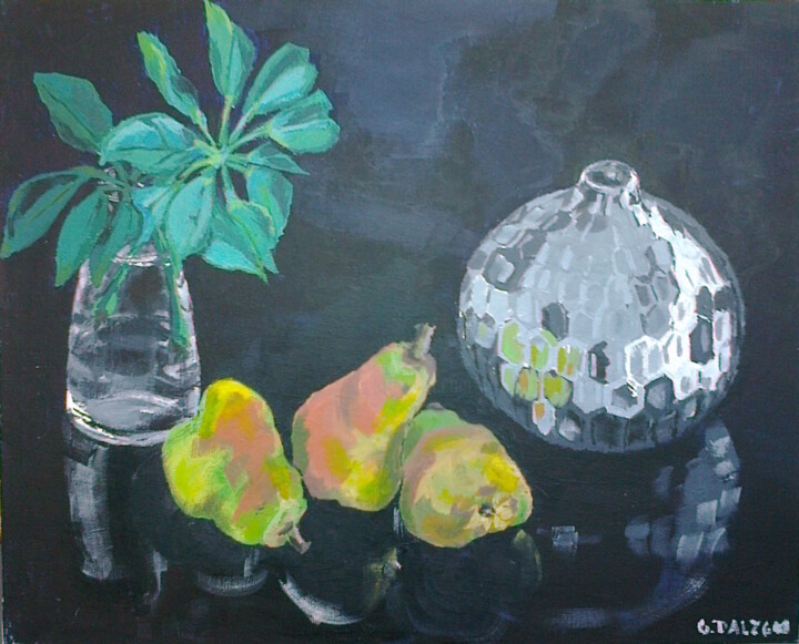 Les poires 绘画, 13x16.1 in