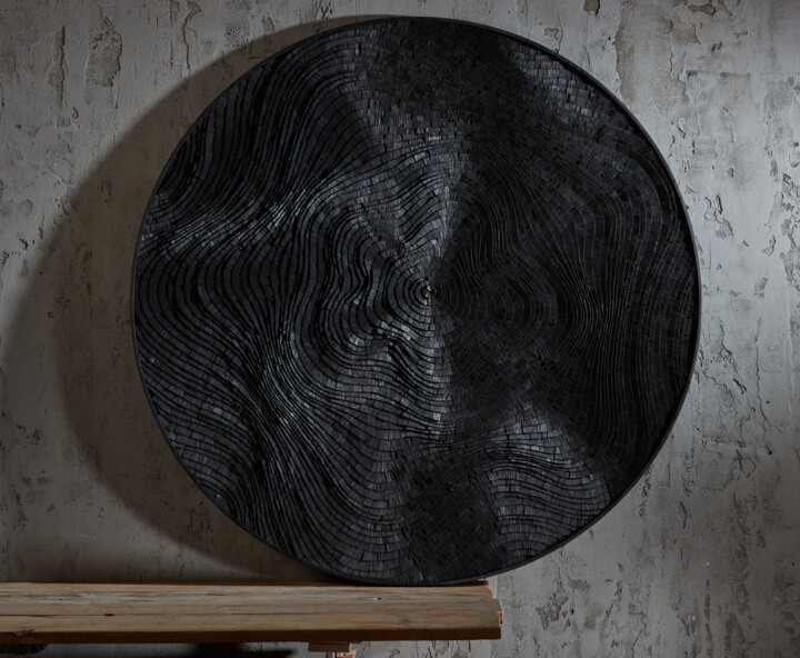 Anthracite Circle 雕塑, 54.3x54.3 in