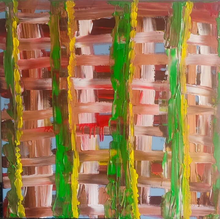 Warrior lines 8 绘画, 23.6x23.6 in