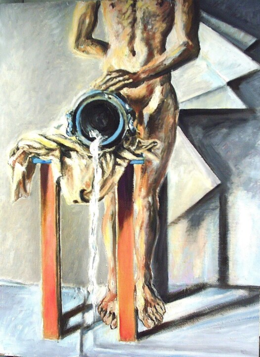 Les reflets 绘画, 64.2x47.2 in