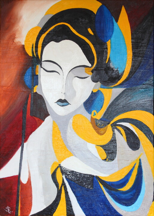 JAZZ. Nr.2. DREAM A LITLE DREAM OF ME 绘画, 27.6x19.7 in