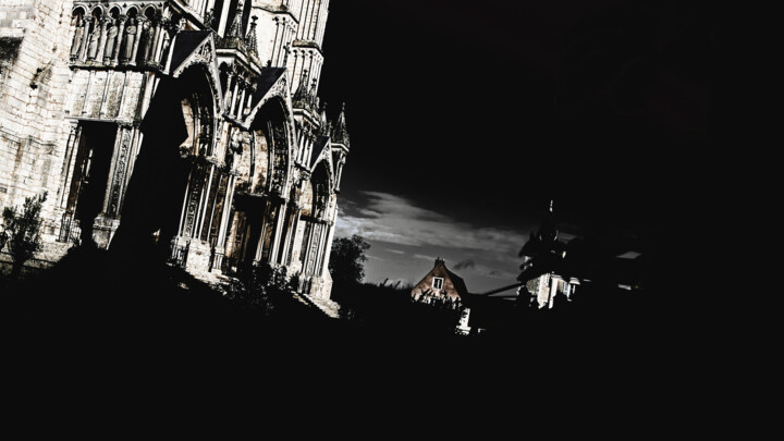 摄影 标题为“Cathédrale de chart…” 由Franck Sanyas, 原创艺术品, 数码摄影