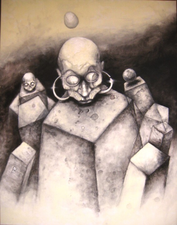 architecture of a cult idea 绘画, 31.5x23.6 in