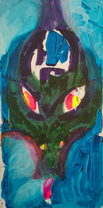 "Змей" из серии "Наги" 绘画, 23.6x11.8 in
