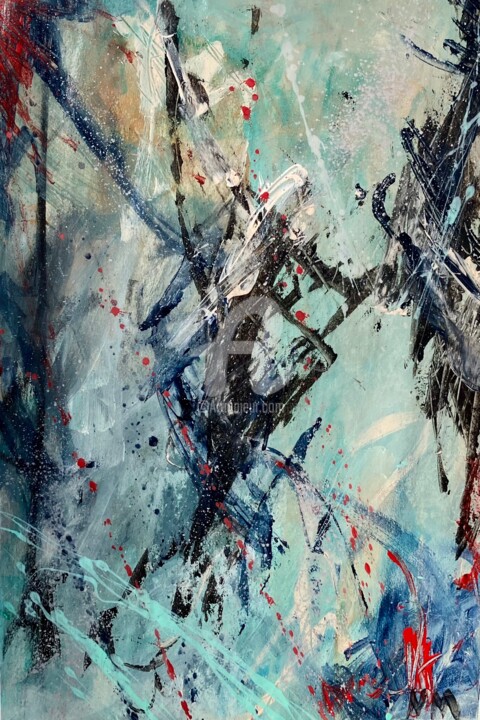 Blessures Narcissiques I 绘画, 37x27 in