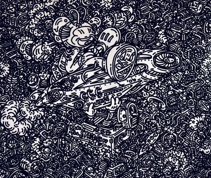 Malarstwo zatytułowany „TO THE MOON 13” autorstwa Aninta Boonnotok, Oryginalna praca