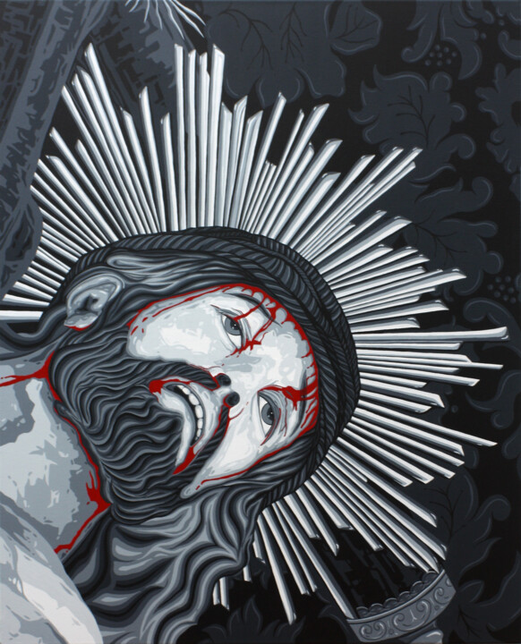 Cristo de Tacoronte Painting, 39.4x31.5 in