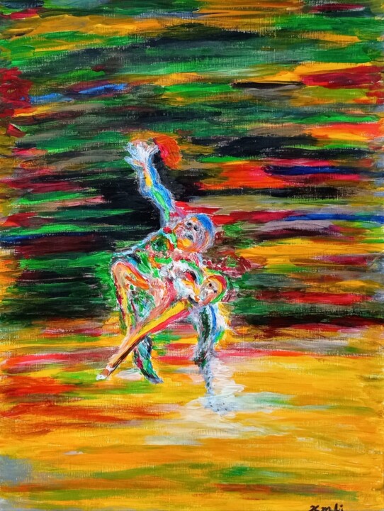 A dance scene 绘画, 16x12 in