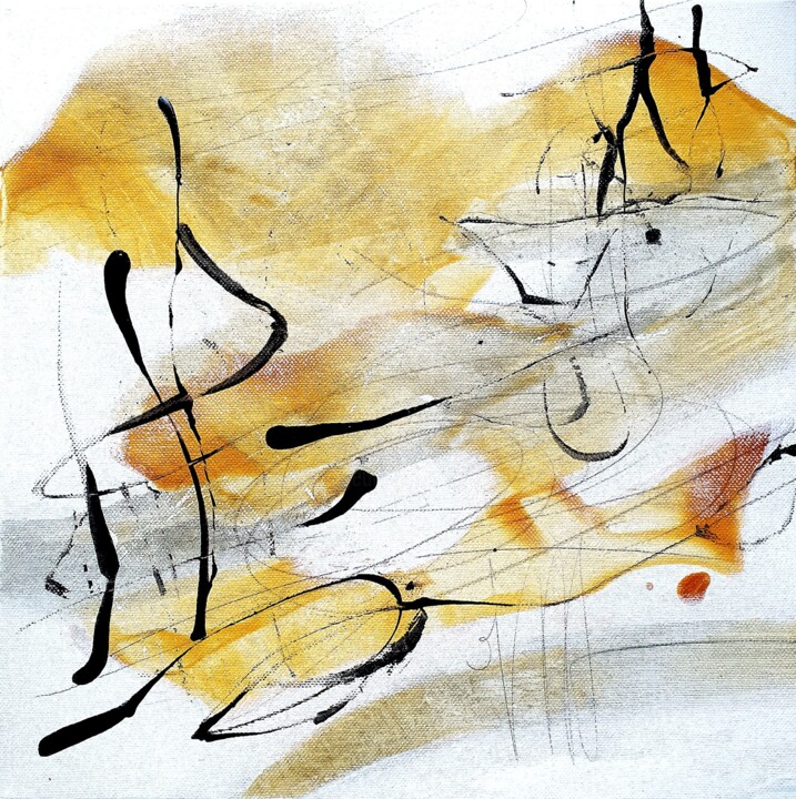 Peinture intitulée "Colors of my dreams…" par Isabelle Mignot, Œuvre d'art originale, Acrylique Monté sur Châssis en bois