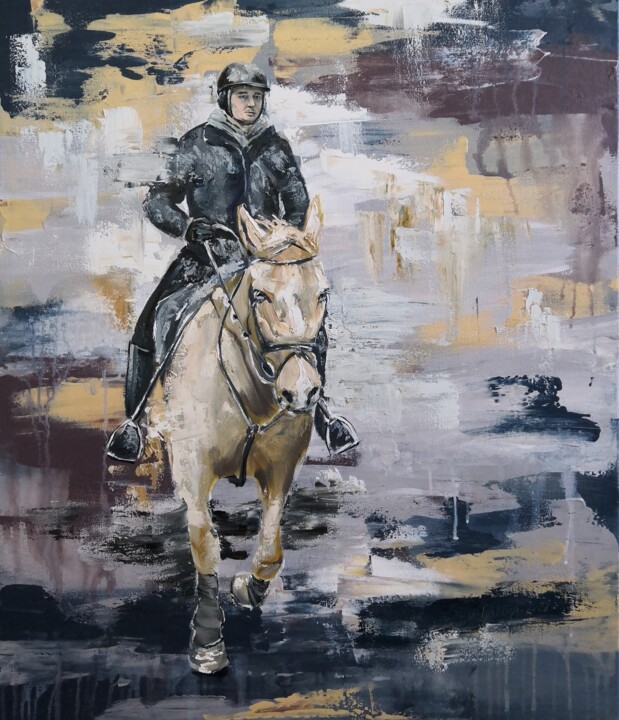 Pursuit 绘画, 27.6x23.6 in