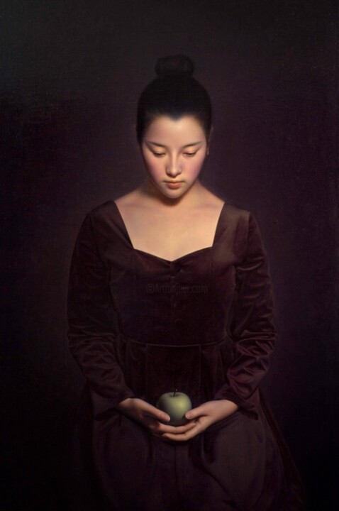 頶果 绘画, 47.2x31.5 in