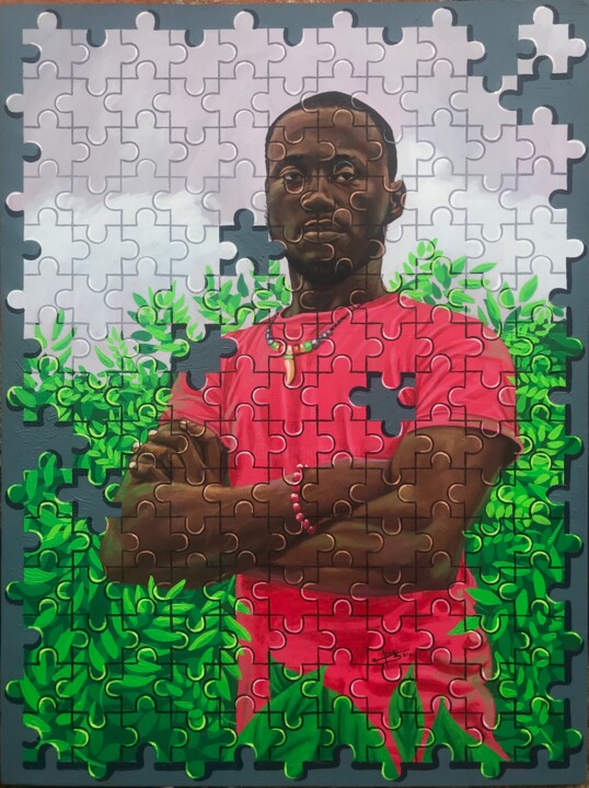 I am waiting 绘画, 48x36 in