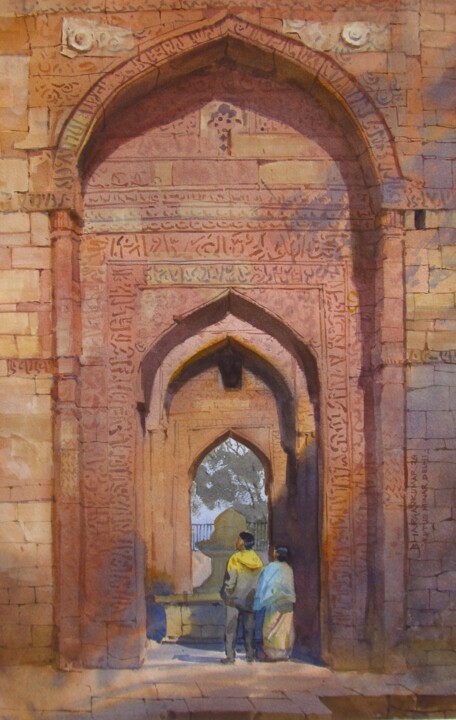 Royal Heritage, Delhi Painting, 20.5x13.5 in