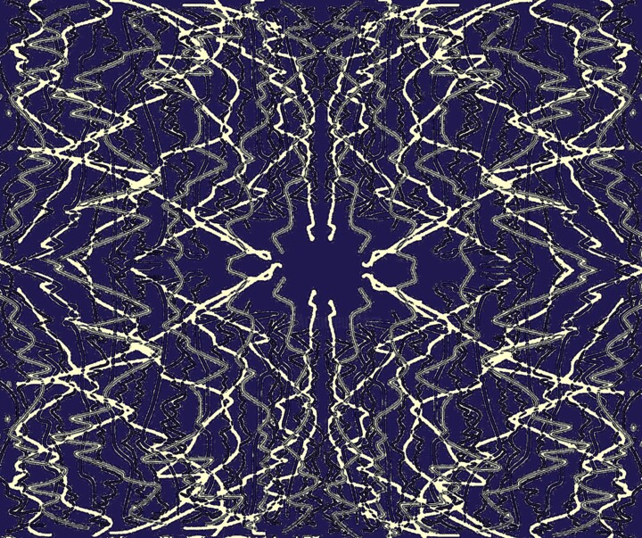 Strings 21c6d10 数字艺术, 25.1x30 in