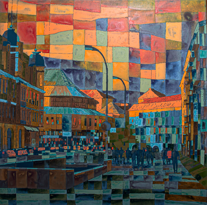Schilderij,  47,2x47,2 in 