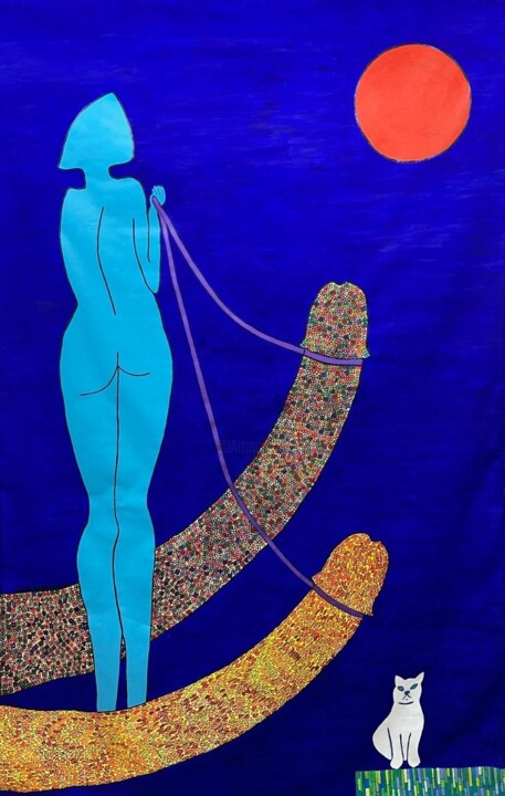 Promenade 绘画, 100.4x63 in