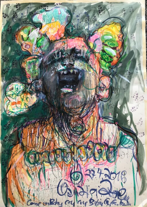 Cry Baby Cry 图画, 47.2x33.9 in