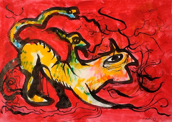 绘画,  8.3x11.7 in 