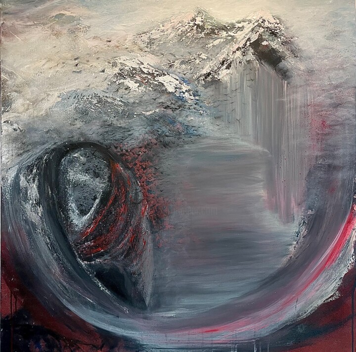 Vent d'hiver 绘画, 39.4x39.4 in