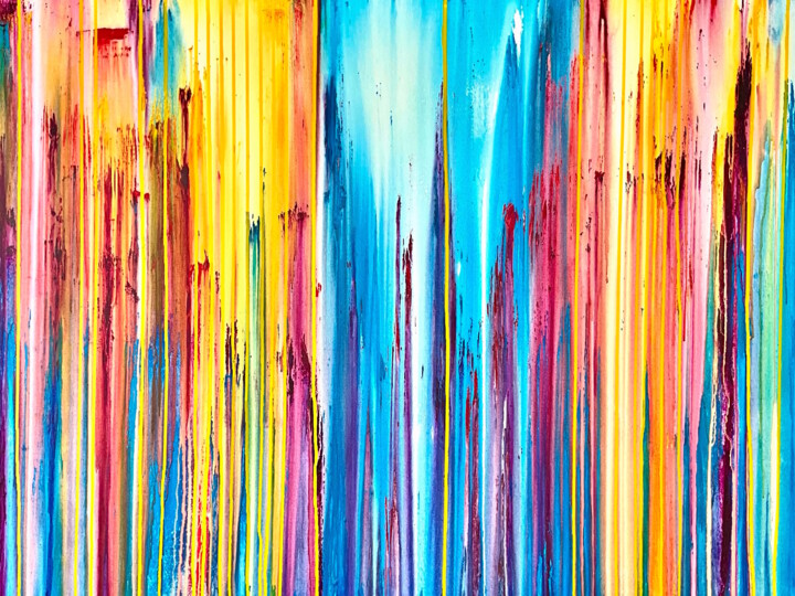 Painting titled "The Emotional Creat…" by Carla Sá Fernandes, Original Artwork, Acrylic Mounted on Wood Stretcher frame