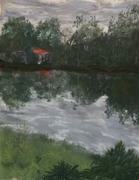 Another view from My Morning Walk Tablo, 16x12 in