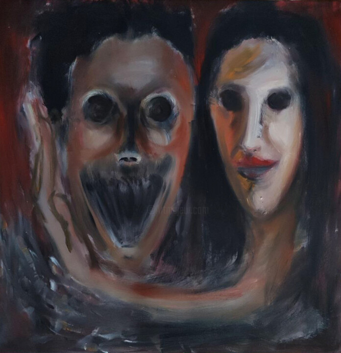 Resonance 绘画, 27.6x27.6 in