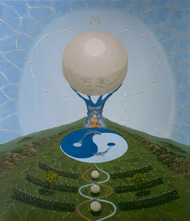 The balance of creation 绘画, 27.6x23.6 in