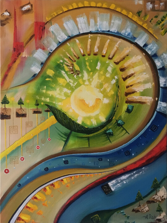 Singularity 绘画, 31.5x23.6 in