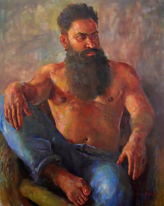 Man of the House 绘画, 40x31 in