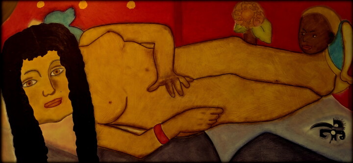 Schilderij,  23,6x47,2 in 